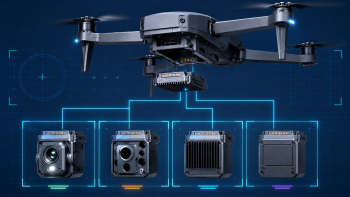 Custom modular payload interface with interchangeable payload modules